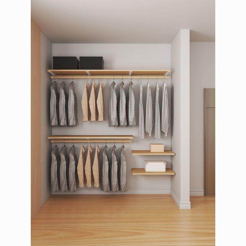 衣帽间卧室步入式衣衣开实木MYN柜放储物间收纳架砌墙衣柜橱挂架
