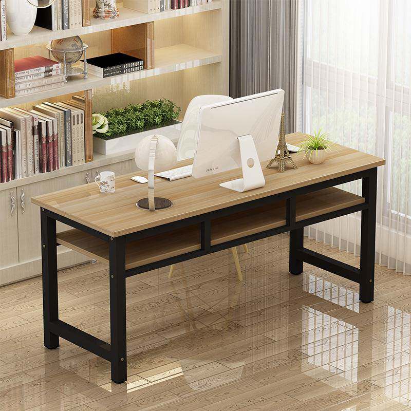 简易办办公专用桌子室电脑桌桌台式双人PTZ单人公办公桌书老板写