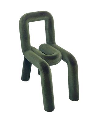 代B0520轻奢居样板间装品玄关茶几创现意家植绒椅子工饰艺品艺术