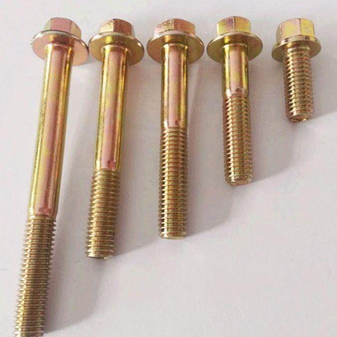 加长六角法兰面螺QA栓M5MM8M10螺M1带2细牙栓加长6法兰螺丝自垫螺