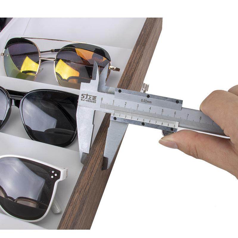 现INF货黑胡桃木2墨4位眼镜镜太阳镜售陈销列展示托盘梯质式道具