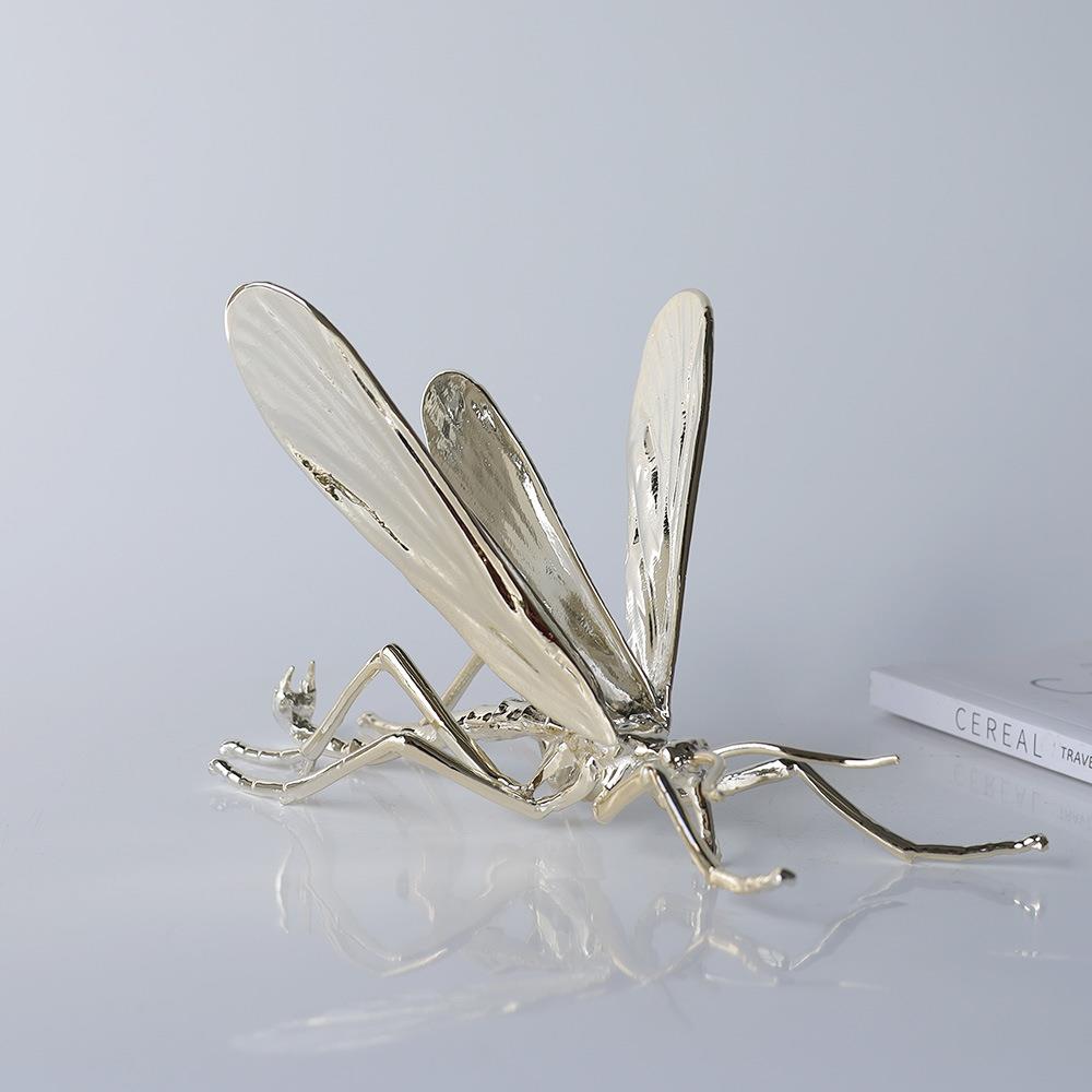 现简约创家意仿真ROH昆虫饰摆代件样板房书房动物雕塑软装居装工