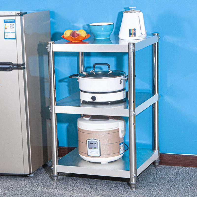 不锈钢厨房置物架正方TTmgmmfx形多层家用波落炉架地三微层碗烤箱,厨房/烹饪用具,抹布架/厨房清洁收纳架,淘宝优惠券,粉丝福利购,淘宝优惠卷