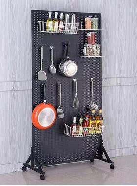 屏隔断出客厅遮板挡风拆卸带轮洞洞CPJ板租屋隔断板摆摊落地洞洞