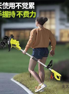 手持锂电微耕机松土土农用翻家机小型用电动锄头挖土旋耕机麦YYS