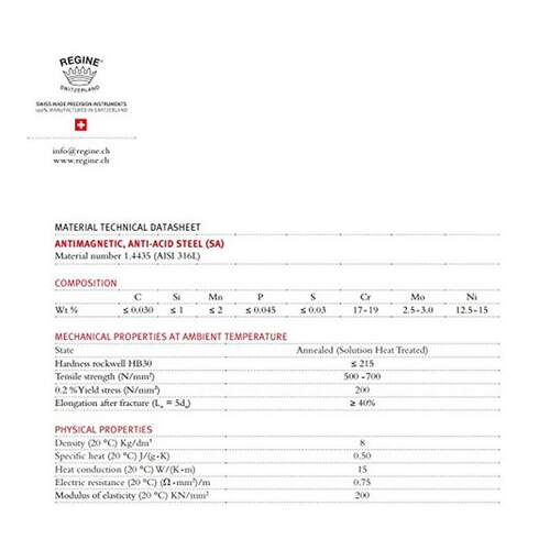REGINE不锈钢抗抗镊子85LSA设计用于磁贴片应酸用和细线切割处85L