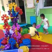幼儿园超大号雪花片积木加厚大特塑料益区智角外拼装 室内大型TCW