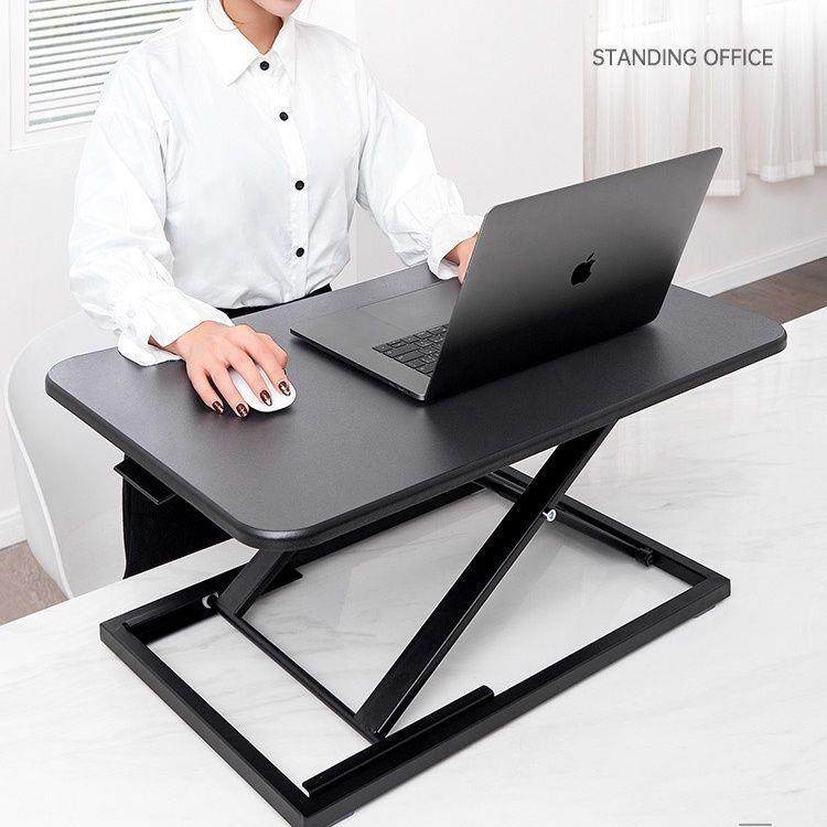 休闲式电脑升桌笔降记本台式BDH脑桌站立办工作台气动升降电电脑
