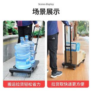 05N推车轮摆便携手拉车 家摊用电杆器搬运推车拉货带刹车折叠小P