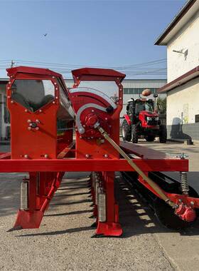 PUZ小麦施肥播种小机四轮拖拉机牵引式撒带撒料肥机化肥机新款