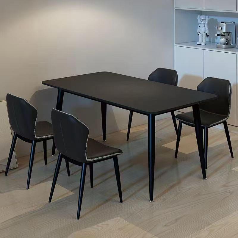 纯UFI色岩餐桌椅组合家用轻奢板现代简约桌小户型网红饭桌极意式