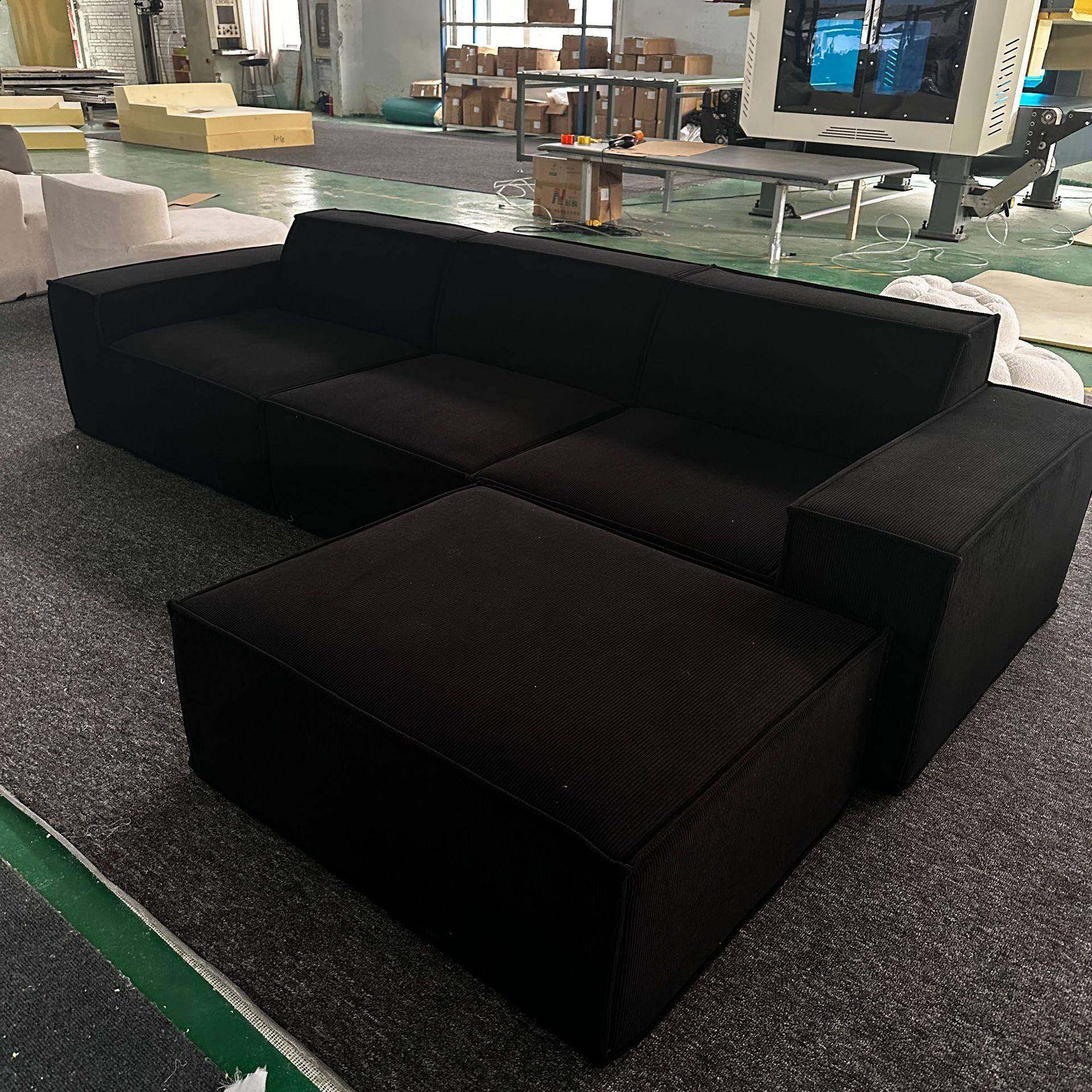 真空压缩沙发灯芯绒腐块直排组合卷网包红豆沙发高无品牌/密度海