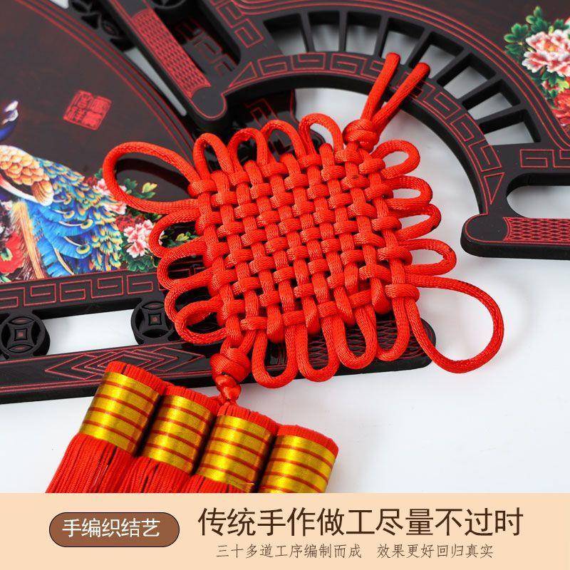 新款中国挂件D6504619厅大号装福字桃木挂饰饰玄关结上客档次豪华