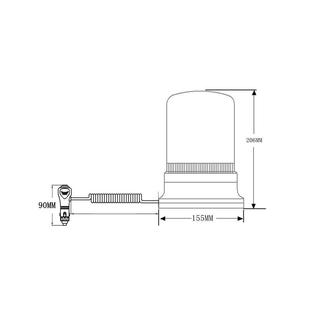 1030V警示 522磁安吸旋转警程报灯交通全车载LED 爆闪灯工车用TTX