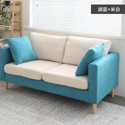 9意W心理咨询29102室现代布沙发办艺休闲创懒公人沙发双人三人