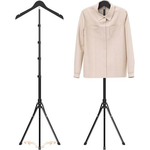 烫衣架熨烫支架可调节挂大衣丁字架展示架可折叠服装展示架落T型