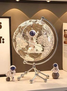 德国创意宇航员星空梦想地球仪轻奢高级感摆件书房办公室时尚礼品