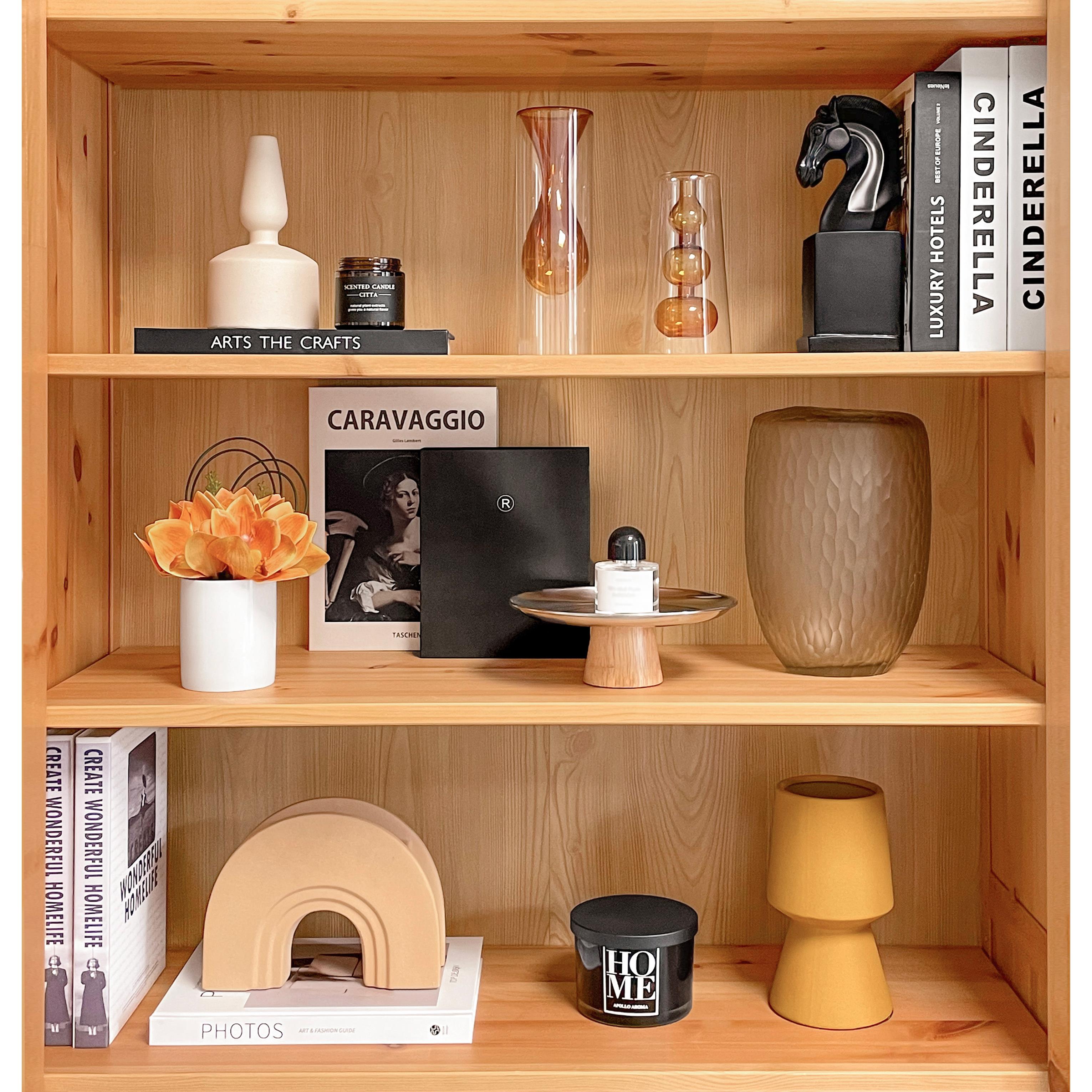 现代样板间软装饰品桌面家居摆件仿真花创意陶瓷玻璃工艺品ZH3475