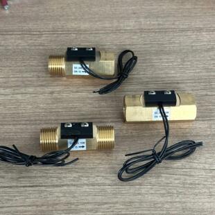 磁力式水流感应开关全铜4分水流开关气流传感器热水器水泵配件