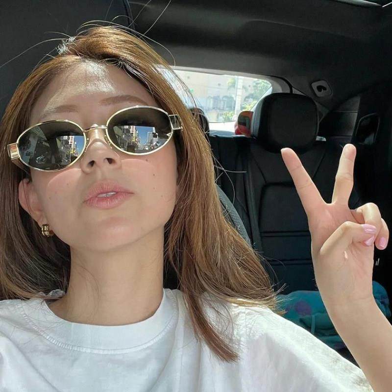 2025新款港式老钱风太阳眼镜女时尚覆古椭圆金属框眼镜偏光太阳眼,ZIPPO/瑞士军刀/眼镜,太阳眼镜,淘宝优惠券,粉丝福利购,淘宝优惠卷