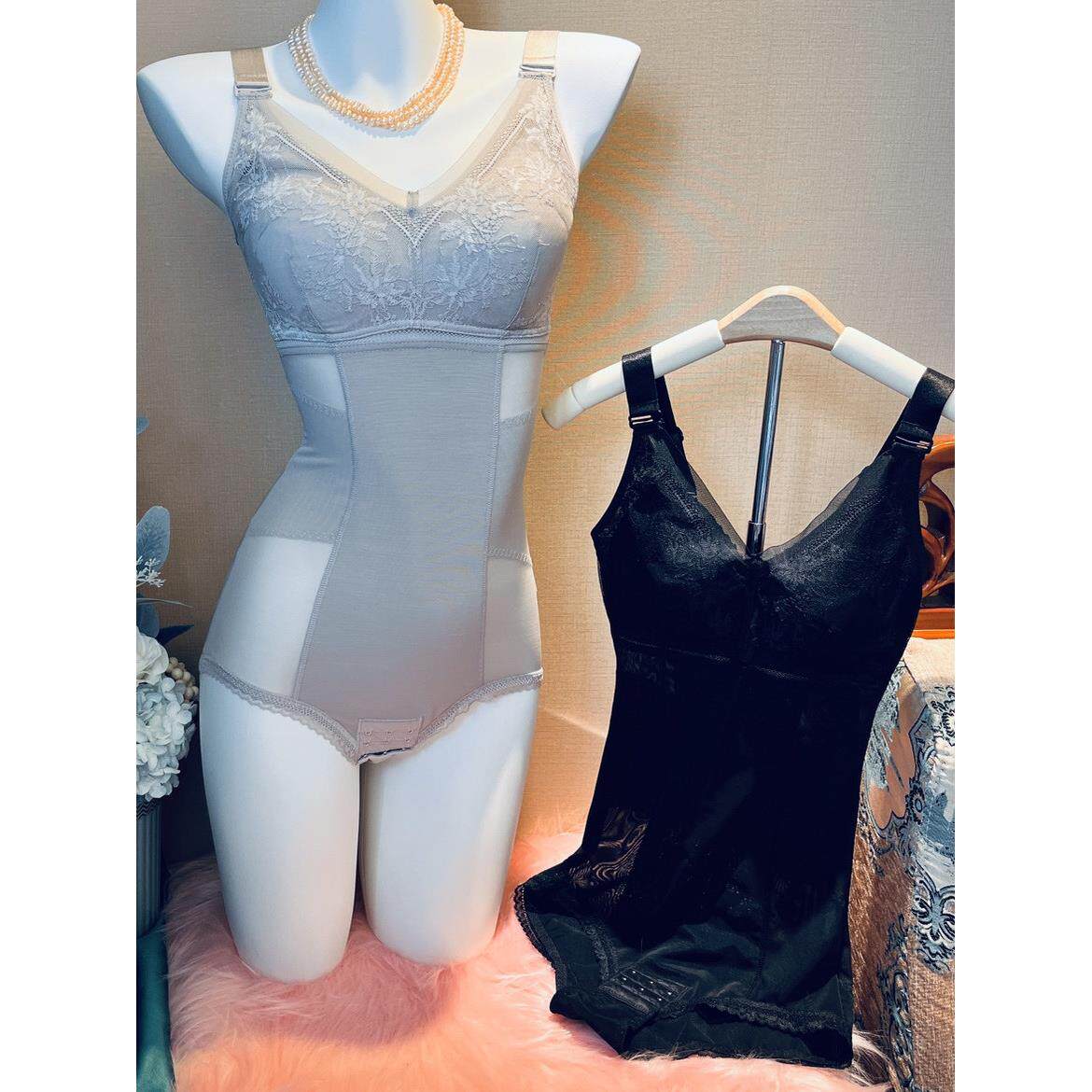 夏季薄紧版连体塑身衣女无感情紧版带文胸罩收腹束腰提臀美体内衣