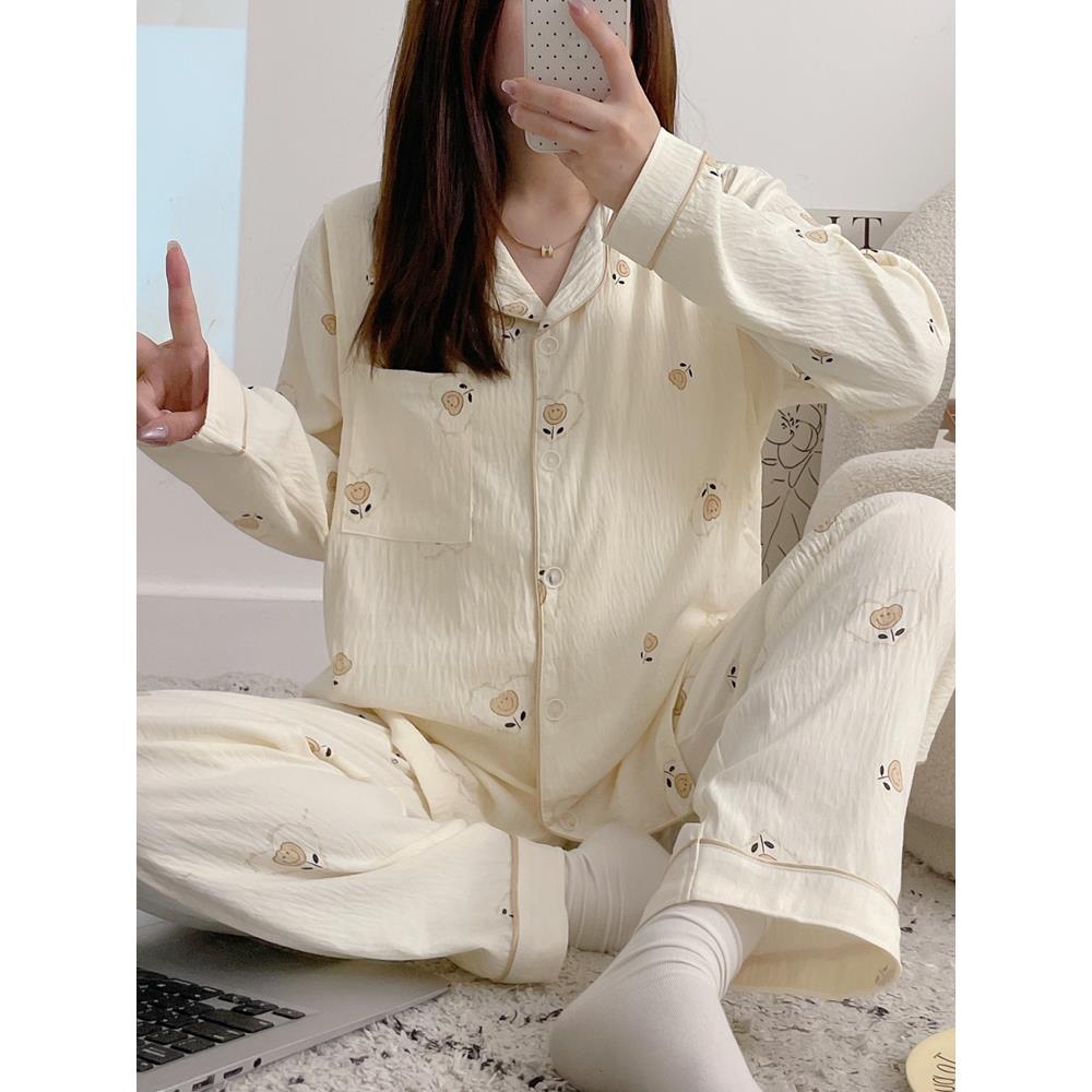 采购产品带乳房衬垫的孕妇睡衣，母乳喂养，产后，云棉，大码，医