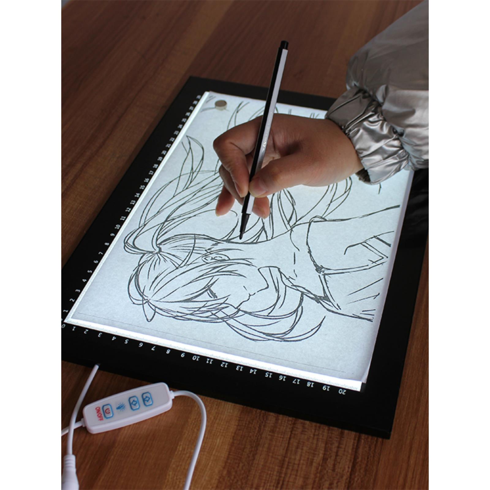 A2三色拷贝台LED临摹透光绘画板专业级书画工笔制图发光拓图神器