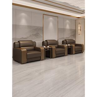 办公接待沙发会客新中式会议室大会堂领导商务贵宾接待洽谈单人位