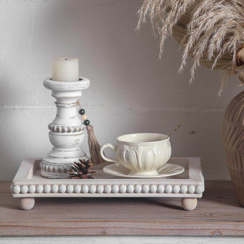 法式覆古木质托盘中古风家用长方形置物盘甜品台欧式香薰展示架,家居饰品,香薰托盘,淘宝优惠券,粉丝福利购,淘宝优惠卷