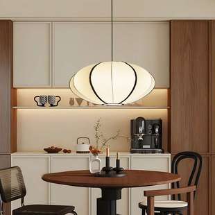 简约布艺灯具餐桌吧台卧室吊灯中古风吊灯 餐厅灯中古复古新款
