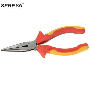 双色绝缘尖嘴钳绝缘尖嘴钳VDE绝缘工具绝缘钳子电工绝缘 绝缘工具