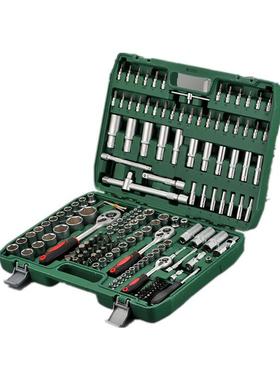 厂家销QKH高品塑质172pcs套筒组套工具H柄批头套筒吹盒工直具