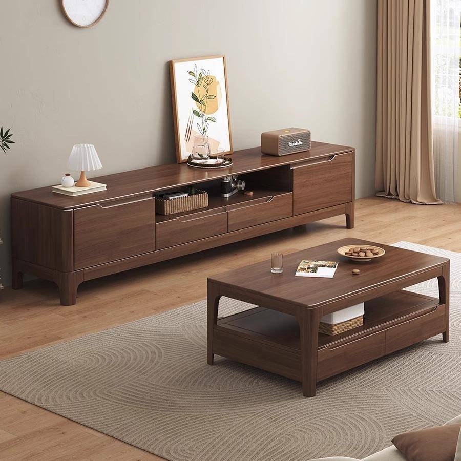 现实电木电视柜简代约客厅茶几视柜组合地柜lp55-22黑色复古风影