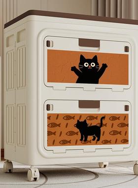 古风收柜可折叠卧室物被子收纳箱大中容量翻3067盖整理猫衣咪储纳