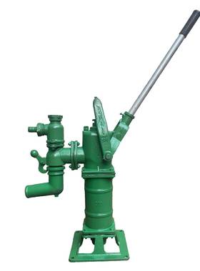 手机动摇水泵铁井头高水泵压47825水深井压水泵手摇铸压泵人力手