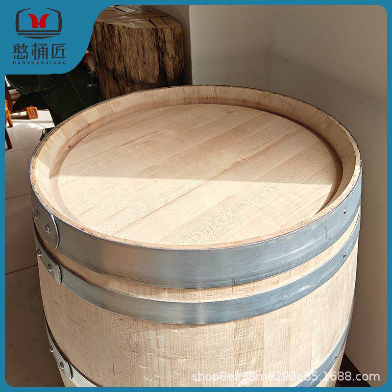 厂家直销持久用红酒商婚庆酒桶769庄用家用旧桶手工耐橡木桶展示