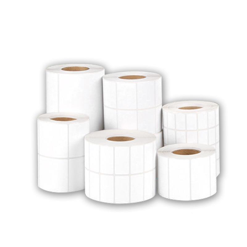 65mm毫米宽铜版/纸不干胶标签高SCB26度30/354/0条码打印标签高粘