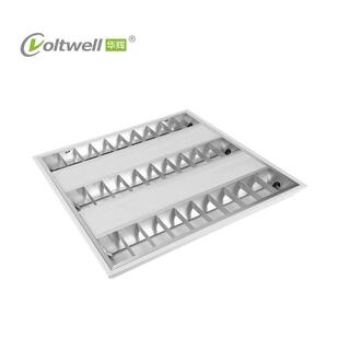 华辉照明家直销6005*6办00厂带网孔T格栅灯盘公双管V2BT5-22格栅