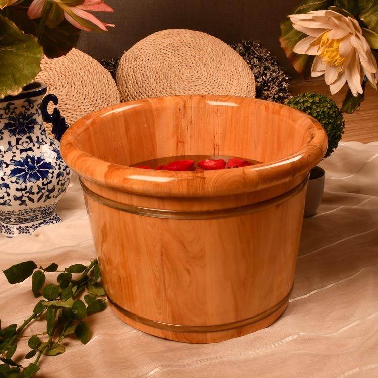木香柏木泡脚木桶桶家用洗脚桶脚足浴木盆洗716盆双人泡脚桶大脚