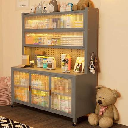 厨婴mRcd2T3y儿喂养台新款房收柜大容量婴儿物桌子床品头纳收纳落