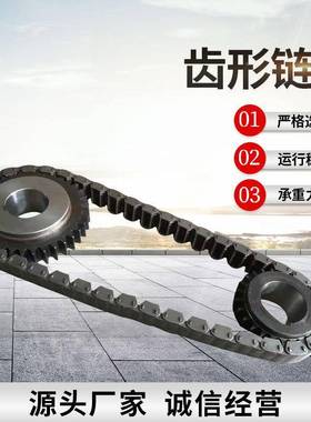 链双条链轮4号钢台齿轮工业传动链轮5无声齿形链轮CQY单排排台轮