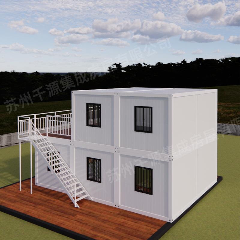 双层组合集装箱房集成房屋住人打包箱房景区集装箱可移动阳光房