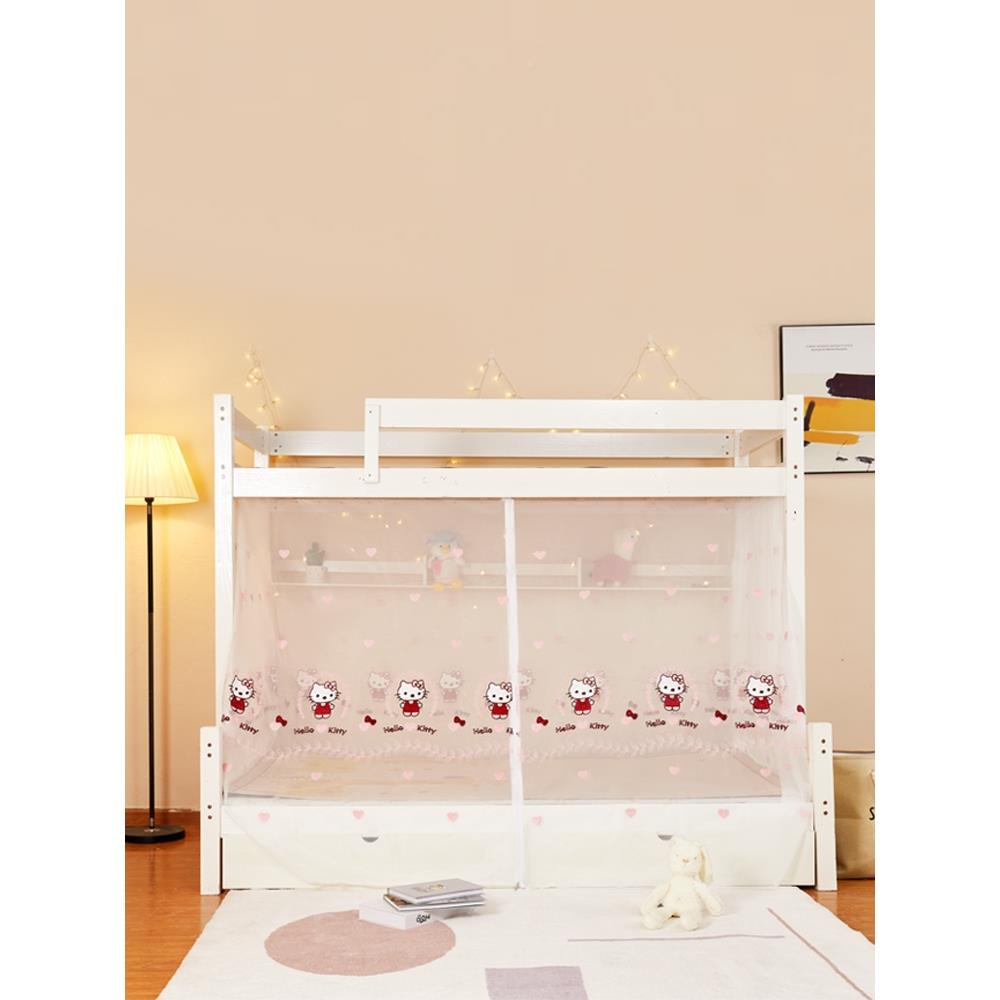 子母床魔童贴儿帐下铺梯形家用高低床带书架款1.2m术1F76M7MS8蚊.