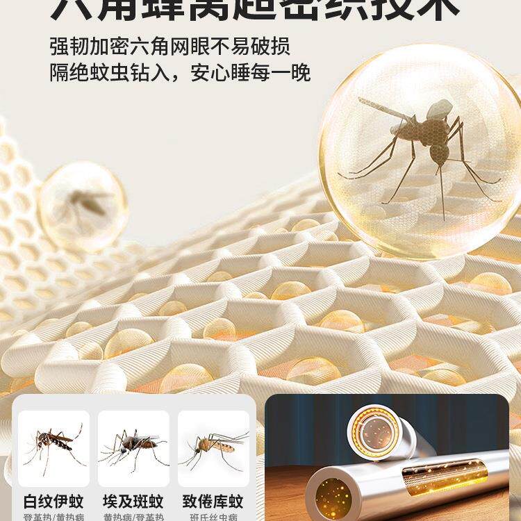 防摔蚊帐遮光床帘一体式用卧室罩225新款型全F977M567回底婴儿家