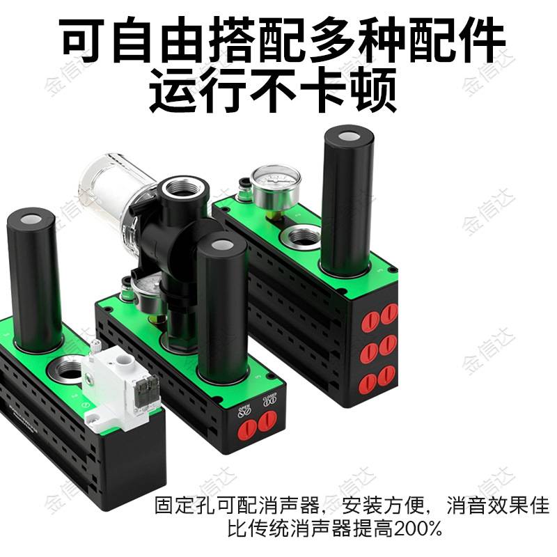 多级真空发生器VTM301/302/303/304/305/306-D-N气动真空输送器