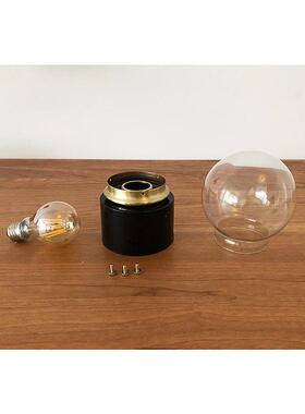 南灯入户帽过道魔吸顶灯复古记中古61704玻璃个性装饰走廊豆玄关