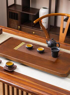 分茶台烧水排一AL101298体全自动水茶盘带排水大板整板子竹茶盘销