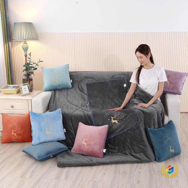 ?抱枕办被子两枕用汽车靠绒垫F$ph(#gh被抱被公室午睡水晶二合一,居家布艺,抱枕被,淘宝优惠券,粉丝福利购,淘宝优惠卷