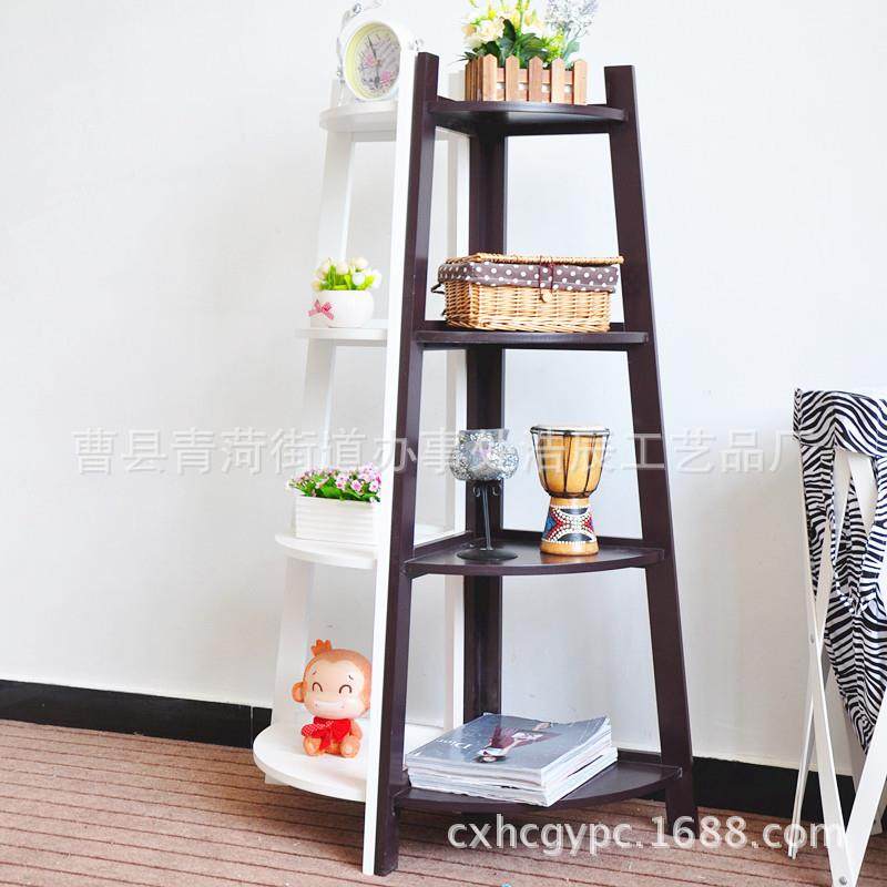 销墙s48角客花架厅制置直物架收纳木整理架书架创意三角柜,收纳整理,书桌收纳置物架,淘宝优惠券,粉丝福利购,淘宝优惠卷