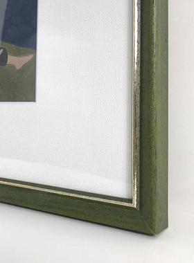 欧式轻奢景C73挂画厅间餐厅人物合照装客饰画卧室名风宿样板绿色